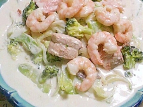 鮭えびブロッコリーのクリーム煮 冷たくても美味しい レシピ 作り方 By まこすきやき 楽天レシピ 鮭えびブロッコリーのクリーム煮 冷たくても美味しい レシピ 作り方 By まこすきやき 楽天レシピ